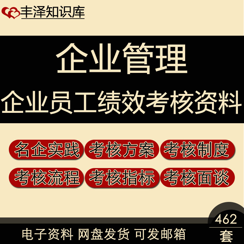 企业员工名企实践绩效考核工具制度方案流程指标面谈总结管理资料