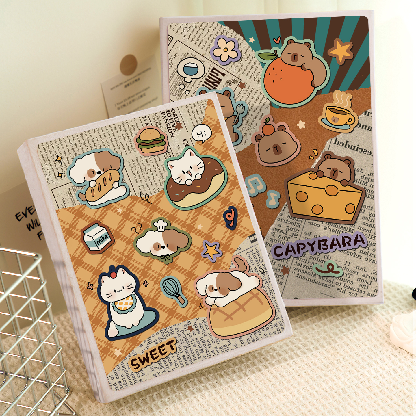 卡通相册本大容量相簿纪念册插页式相册本家庭情侣影集照片收藏册