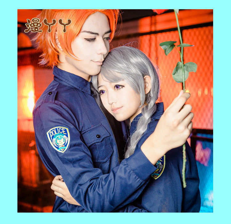 【漫丫丫】疯狂动物城cosplay兔子朱迪 狐狸尼克 拟人co