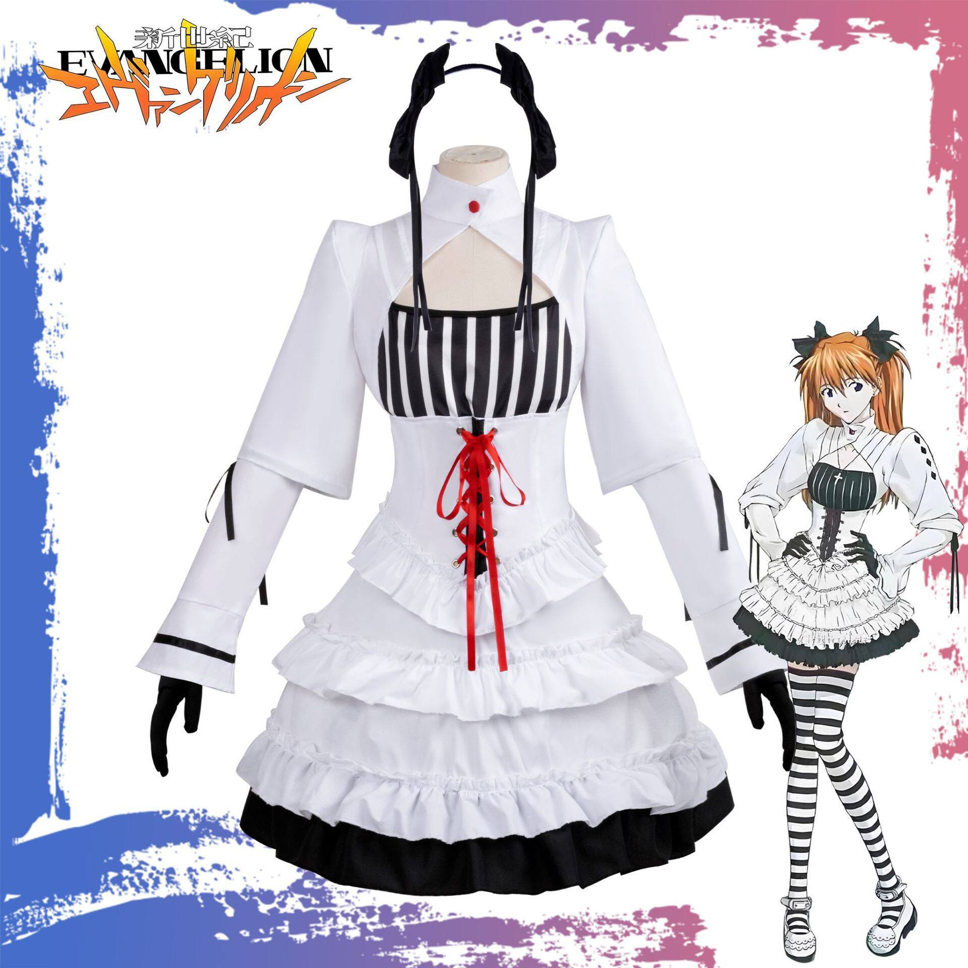 明日香cos服新世计福音士cosplay服装女仆装游戏动漫二次元服装
