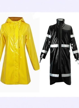 鬼妈妈cos 卡洛琳cosplay黄色 雨衣，韦珀cos黑色雨衣 万圣节服装