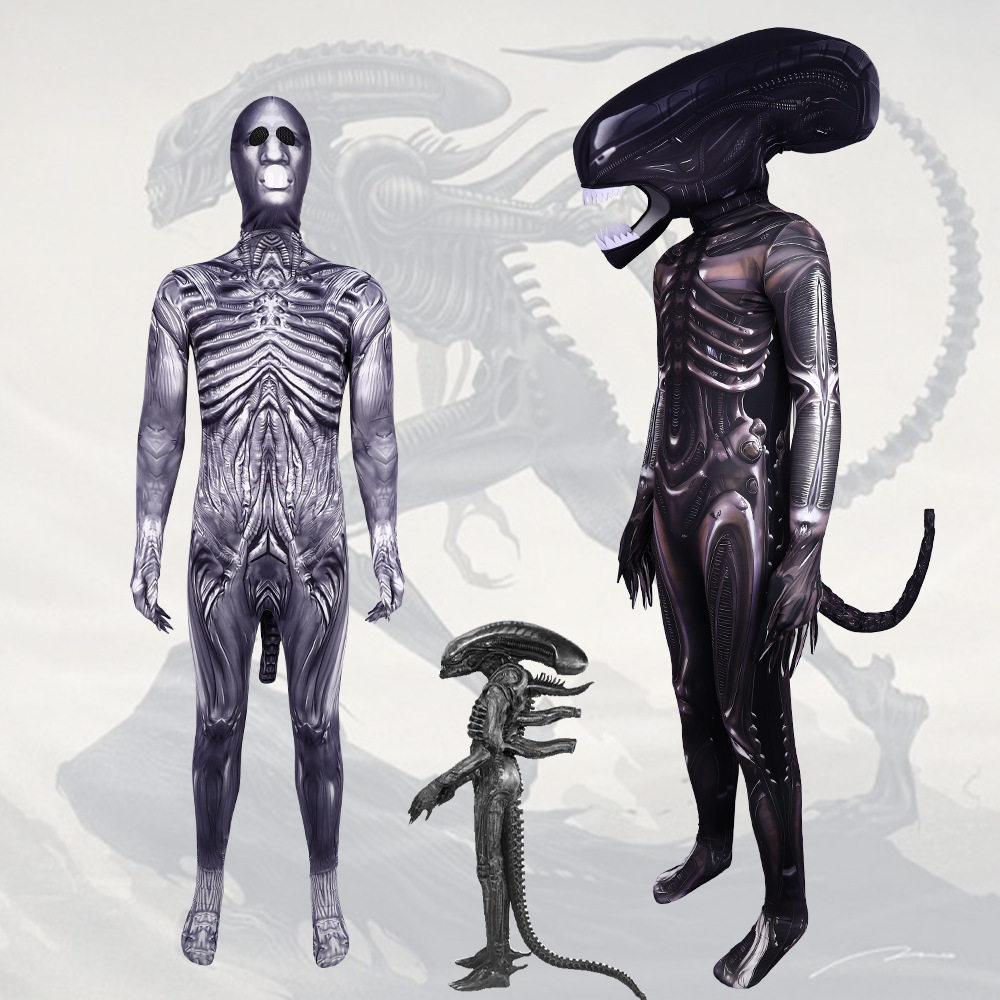 万圣节跨境Alien Romulus电影cosplay服装异形夺命舰舞台表演服