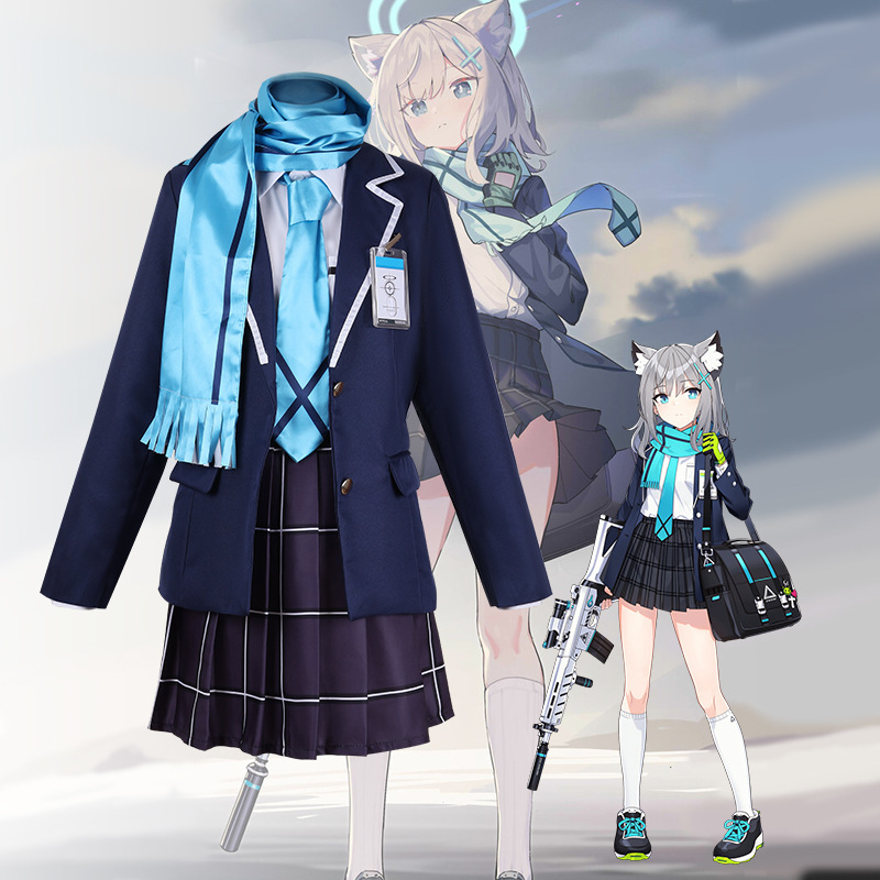 蔚蓝档案Blue Archive砂狼白子cos砂狼城子cosplay动漫服装女全套