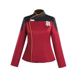 星际迷航cos服同人同款酒红色角色扮演服cosplay服装女款万圣节