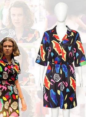 万圣节Strangestory3 Eleven 3D短袖衬衫cosplay表演服怪奇物语