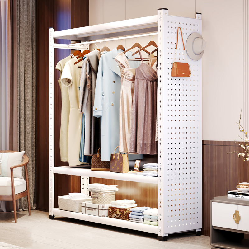 开放式衣柜衣帽间衣橱组合衣服货架挂衣架落地卧室架子金属衣架