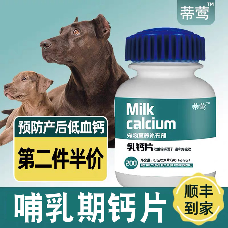 孕期哺乳期犬钙片预防产后低血钙