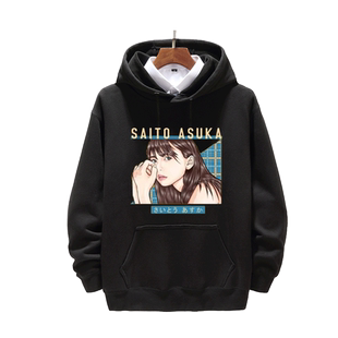 男ins潮牌衣服 斋藤飞鸟日系百搭卫衣 乃木坂46同款连帽上衣外套