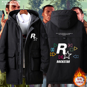 GTA5游戏公司R星Rockstar Games周边羽绒服男女休闲棉服加厚外套