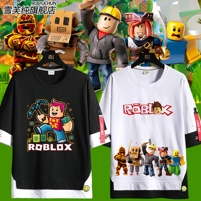 roblox虚拟世界罗布乐思周边短袖
