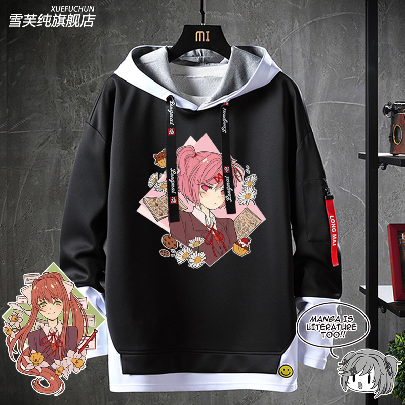 dokidoki心跳文学部纱连帽卫衣潮