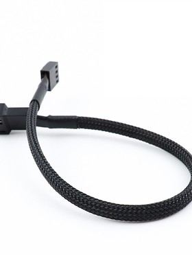 主板机箱风扇延长线小4pin转接线一分一PWM延长线40CM60cm长白色