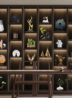 新中式玄关招财摆件客厅酒柜家居电视柜装饰工艺礼品摆饰办公室高