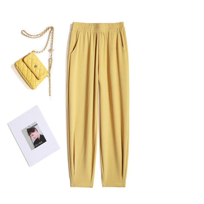 冰丝裤女九分夏季薄款妈妈小个子宽松大码中老年,女装/女士精品,休闲裤,淘宝优惠券,粉丝福利购,淘宝优惠卷