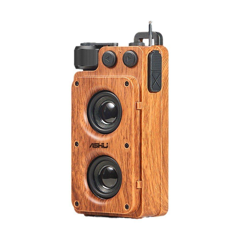 AS22复古蓝牙音箱怀旧便携迷你低音炮收音机音响蓝牙高颜值