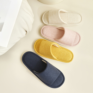 春秋亚麻拖鞋女款室内家居静音吸汗防滑棉麻待客专用汗脚拖鞋四季