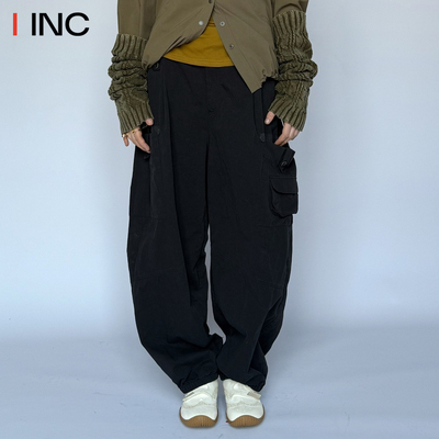 COTEMP 改良工装裤女25AW秋季新款复古多口袋褶皱直筒休闲裤IINC