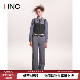 吊带背心上衣女赵丽颖同款 MARCHEN 秋冬款 绗缝短款 IINCBOUTIQUE