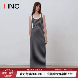 IINC 设计师品牌 条纹色织连衣裙女 Ther. 24SS新款