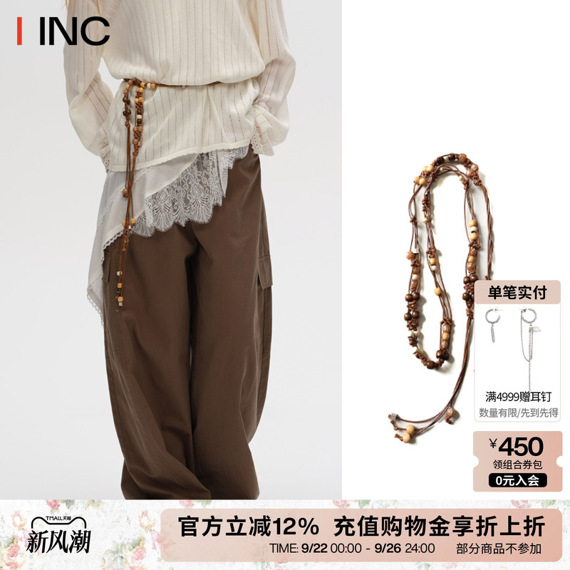VENALABEL钉珠花朵胸针腰绳两用