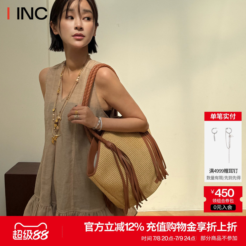 Y III CHUAN EO一川 亚麻混纺无袖背心女25SS夏季新款V领上衣IINC