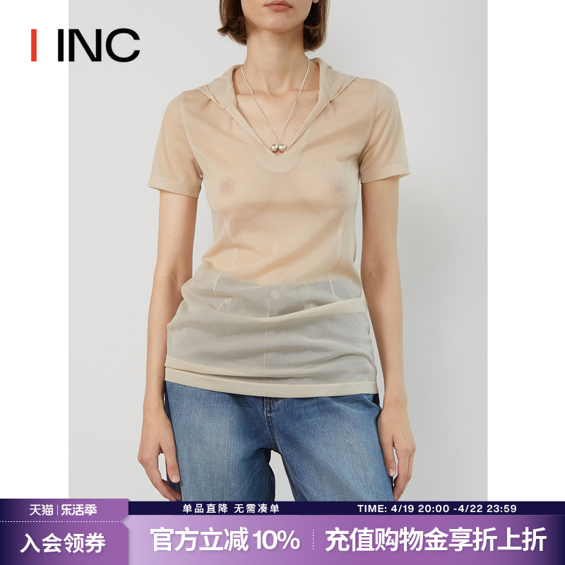 【LOW CLASSIC设计师品牌】IINC 24SS春夏透明连帽衫上衣女