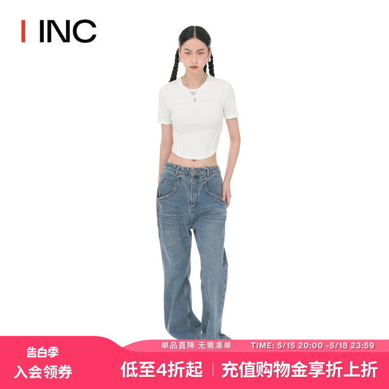 【CALVINLUO设计师品牌】 IINC 23AW高腰廓形微喇牛仔裤女