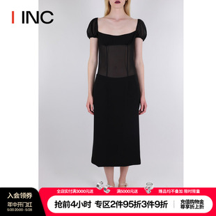 IINC 连衣裙女 Liang 设计师品牌 黑色长款 Sandy 24SS新款