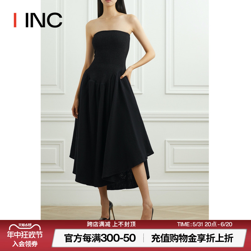 【ASSIGNMENTS 设计师品牌】 IINC 24SS羊毛抹胸连衣裙女 女装/女士精品 连衣裙 原图主图