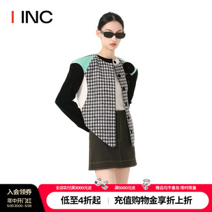 IINC 设计师品牌 上衣女 hanacha 23AW圆形短夹克外套短款
