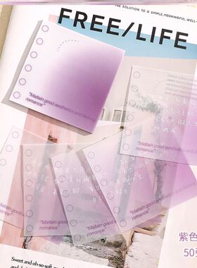 Transparent Sticky Notes with Scrapes Stickers Paper Clear s