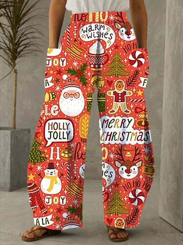 New Year Christmas Santa Claus Snowman 3D Printed Women'