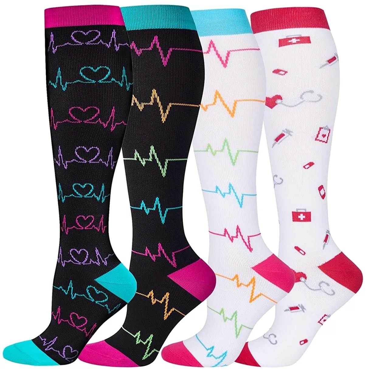 58 Styles Compression Socks Fit For Medical Edema Diabetes