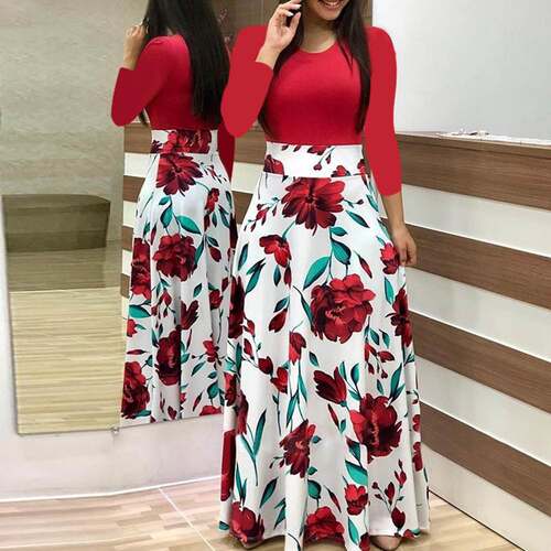 长袖连衣裙Fall Women Long sleeve dress Female Maxi Dresses