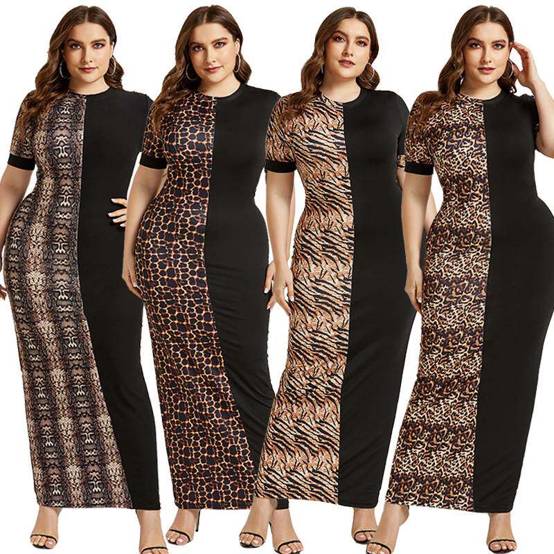 Summer fat women long dresses slim bodycon dress S-5XL连衣裙