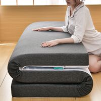density memory foam bed mattress topper pad spong folding thumbnail 8