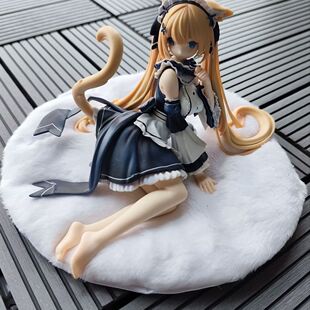 国产二次元美少女虚拟主播花园瑟琳娜猫娘女仆装坐姿盒装手办模型