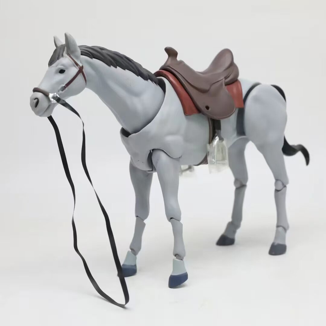 国产阿卡姆厂 figma 490d 马ver2 白马 棕马 可动 手办小马客厅