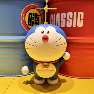 哆啦A梦叮当猫超大号1:1卡通可动手办家居摆件送男女朋友生日礼物