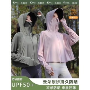 防晒罩衫 全棉纯棉冰丝防晒衣女款 防紫外线防晒服薄款 夏季 2026新款