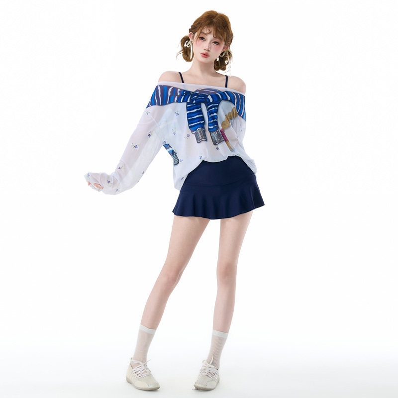 爱丽莎分体泳衣女显瘦高级感