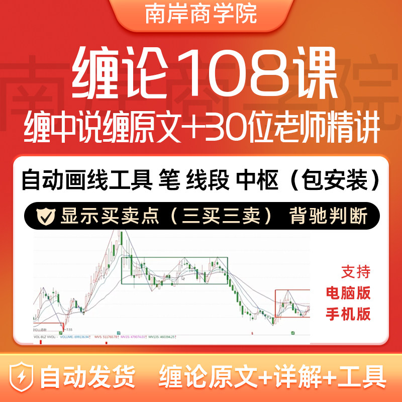 缠论108课电子版指标原文著详刻录盘个性化服务