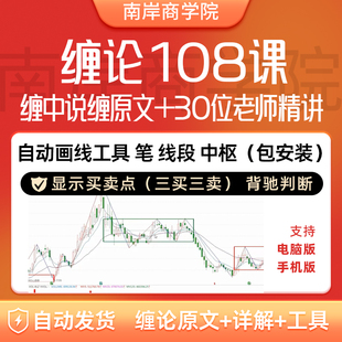 缠论108课电子版指标原文著详解缠中说禅视频李彪自动画笔线工具
