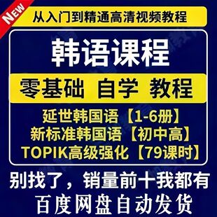 2025韩语零基础教程延世韩国语1-6册/topik6初高级新标准电子版