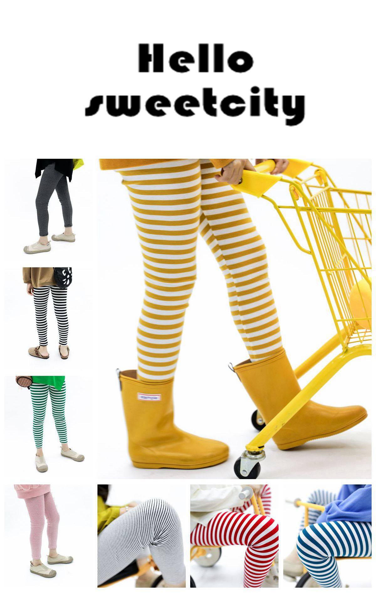 NO退换 断码清仓 sweetcity儿童年年都出的舒适条纹打底裤,童装/婴儿装/亲子装,裤子,淘宝优惠券,粉丝福利购,淘宝优惠卷