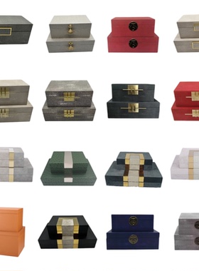 北欧风别墅样板间拼色轻奢装饰盒