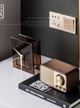 现代轻奢座钟时钟软装饰品