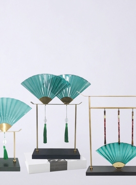 书房桌面摆件玄关扇形售楼处展厅