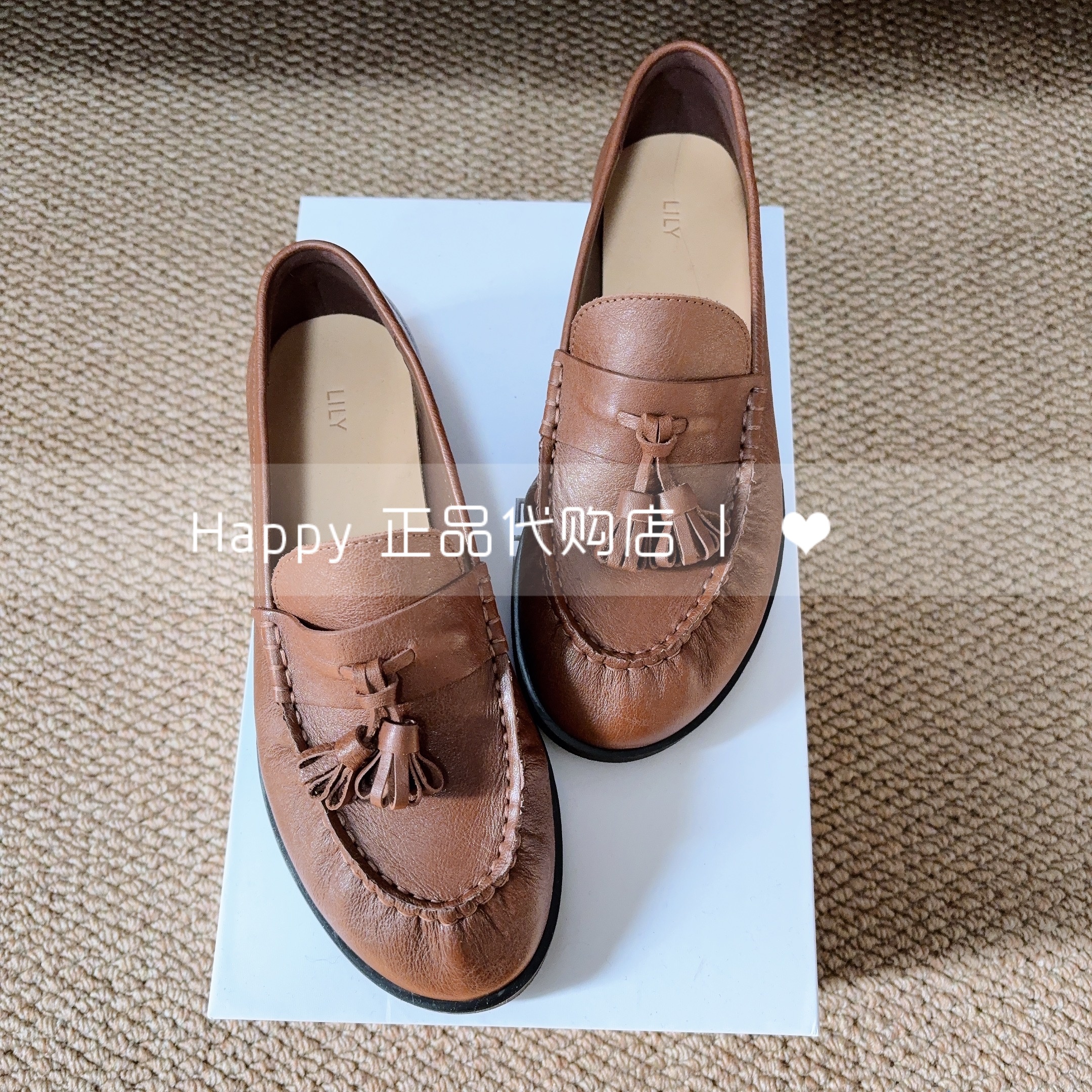 25年冬新款LILY丽丽乐福鞋皮鞋