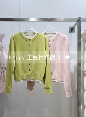 25年冬新款LILY丽丽国内代购125430TC320百分百羊毛针织衫开衫